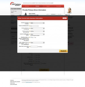 the quote car century received a score of 21st Century Car Insurance ...