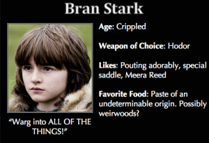 Game of Thrones Trading Cards - Bran Stark