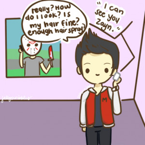 One Direction Zayn Malik liam payne Niall Horan doodles Horror Movies ...