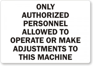 ... only for use by authorized personnel 3 5 x5 authorized use only
