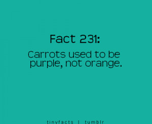 ... www.graphics99.com/fact-quote-carrots-used-to-be-purple-not-orange