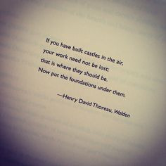 Henry David Thoreau, a famous Transcendentalist, shows the importance ...