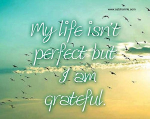 My Life Is Not Perfect But I Am Grateful