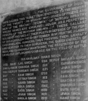 the entire campaign including the battle of saragarhi numbered at ...