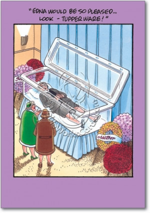Rubbermaid Funeral Tupperware Casket Blank Humorous Picture All ...