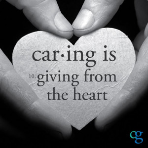 Caring is giving from the heart. If you're interested in #volunteering ...