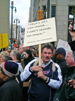 Occupy Wall Street - quote from Popeye the Sailorman