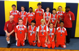 Coach McFail's 7th Grade AAU team - Runner's Up - Spring Tournament!