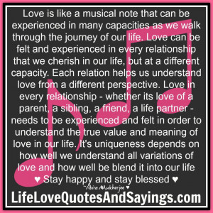 Journey Life Love Quotes And Sayingslove Sayings