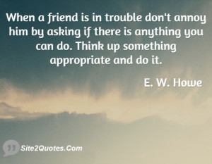 Friendship Quotes - E. W. Howe
