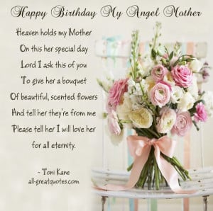 Happy Birthday My Angel Mother - Heaven holds my Mother On this her ...