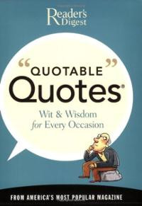 Quotable Quotes (Paperback) ~ Reader's Digest (Author) Cover Art