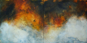 Abstract No.328, oil/mixed media, 60x120 cms (23.5