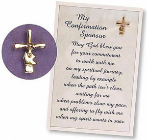 Confirmation Sponsor Pin & Card