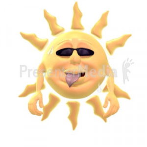 Hot Summer Sun Presentation clipart