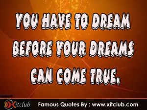 15 Most Famous Dreams Quotes
