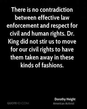 effective law enforcement and respect for civil and human rights. Dr ...
