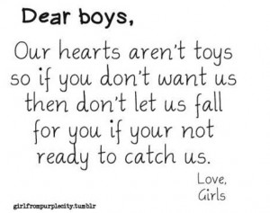Dear Boys Protect Those Who...