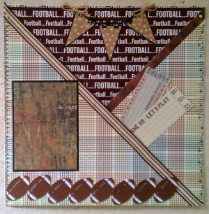 Football Scrapbooking Page