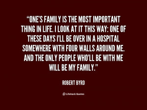 Family The Most Important Thing Life Picture Quote