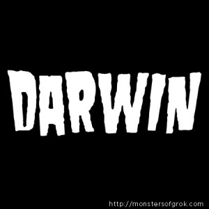 Charles Darwin T-Shirt in the stye of Danzig. Fake band t-shirts for ...