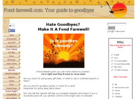 for ideas for your fond farewell! When it's time for saying goodbye ...