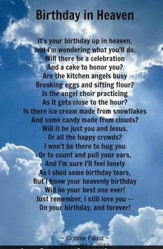 ... Happy Birthday, 1St Birthday In Heaven, Heaven Birthday Quotes