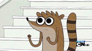 Regular Show - Rigby Stoned Wallpaper for Phones and Tablets