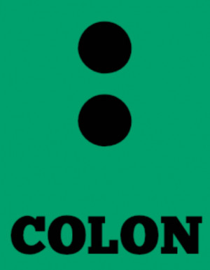 Use colons to introduce a list