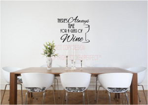 ... of WINE kitchen vinyl wall decals quotes sayings lettering letters art