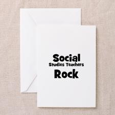 Social Studies Teachers Rock Greeting Cards (Packa for