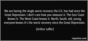 Depression Recovery Quotes More arthur laffer quotes