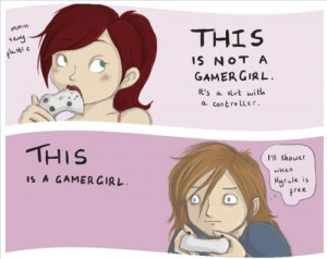This is not a gamergirl. It is a slut with a controller. This IS a ...