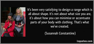 all about shape. It's not about what size you are, it's about how you ...