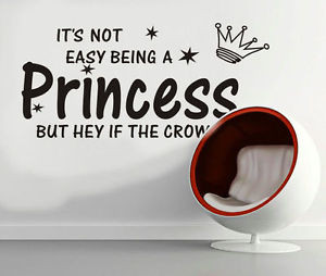 Being-A-Princess-Classy-Quote-Word-Girls-Room-Decor-Vinyl-Decals-Wall ...