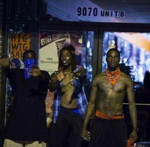 Crips and Blood gang members come together to protect a store from ...