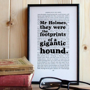 Sherlock Holmes Hound of the Baskervilles framed print