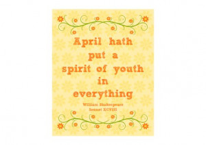 Free April Shakespeare Quote Print | Printabelle