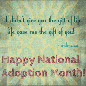 Give1Save1-Caribbean: Happy National Adoption Month