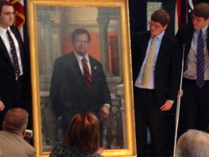 Paul Gillmor portrait unveiled jpg