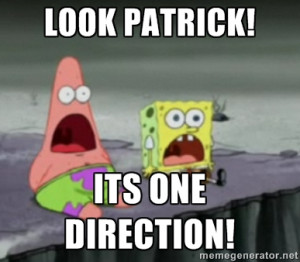 LOOK PATRICK! ITS ONE DIRECTION! | Spongebob