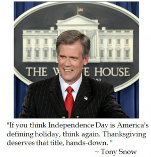 Tony Snow on thanksgiving...I agree