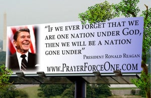 Ronald Reagan highway billboard