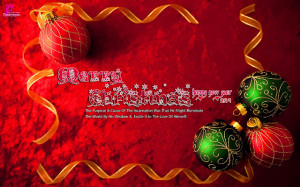 Christmas Wishes Quote eCard and Happy New Year Greetings Wallpaper