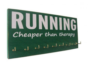 race medal holder inspirational quote by runningonthewall on Etsy, $28 ...