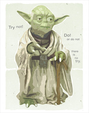 Star Wars Yoda Poster - Yoda Wisdom - 11x14 print - Star Wars print. $ ...