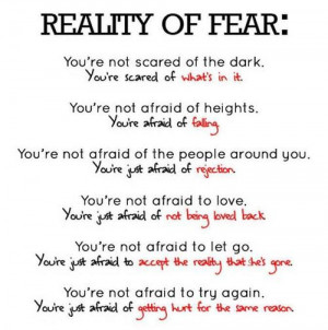 Reality of Fear: How Do You Face Your Own Fear?