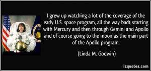 grew up watching a lot of the coverage of the early U.S. space program ...