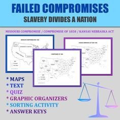 How Slavery Divided a Nation. Missouri Compromise, Compromise of 1850 ...