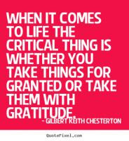 Taking Things For Granted Quotes